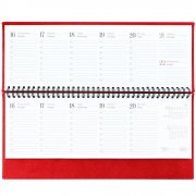 Планинг Sagrin, датированный, красный