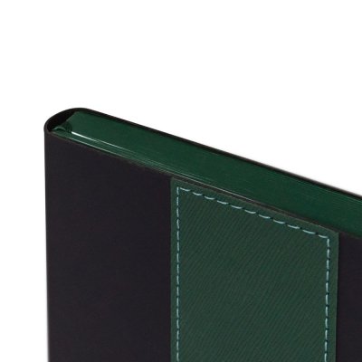 Ежедневник Bookmark, недатированный, черный с зеленым арт. 21180.39