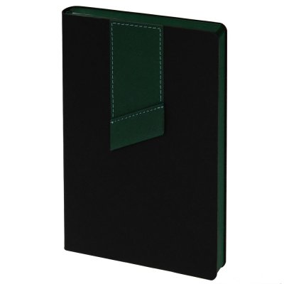 Ежедневник Bookmark, недатированный, черный с зеленым арт. 21180.39