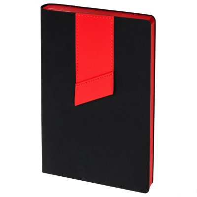Ежедневник Bookmark, недатированный, черный с красным арт. 21180.35