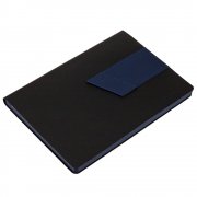 Ежедневник Bookmark, недатированный, черный с синим арт. 21180.34 Ежедневник Bookmark, недатированный, черный с синим арт. 21180.34