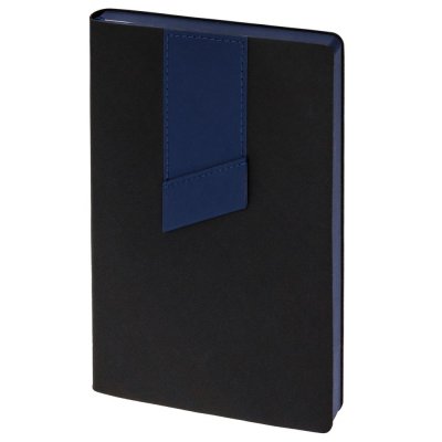 Ежедневник Bookmark, недатированный, черный с синим арт. 21180.34