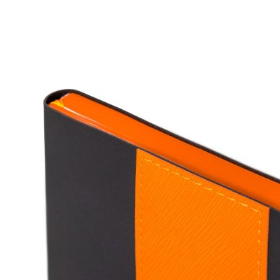 Ежедневник Bookmark, недатированный, черный с оранжевым арт. 21180.32
