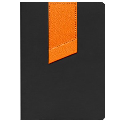 Ежедневник Bookmark, недатированный, черный с оранжевым арт. 21180.32