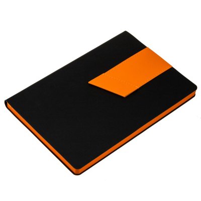 Ежедневник Bookmark, недатированный, черный с оранжевым арт. 21180.32