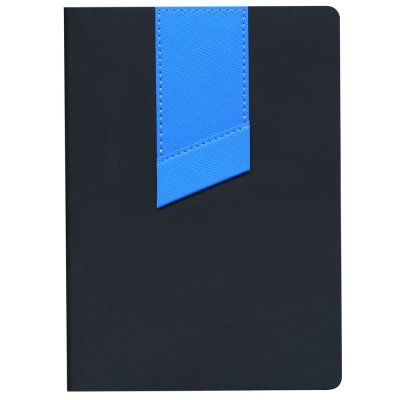 Ежедневник Bookmark, недатированный, черный с голубым арт. 21180.14