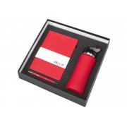 Подарочный набор "Color it" с блокнотом, металлической ручкой и бутылкой