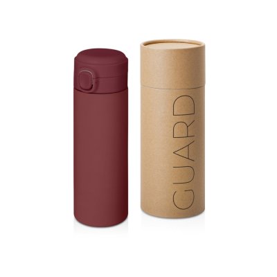 Вакуумная термокружка c кнопкой «Guard», soft-touch, 400 мл арт. 827511W