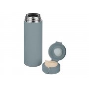 Вакуумная термокружка c кнопкой «Guard», soft-touch, 400 мл