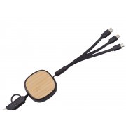 Универсальный кабель с ретрактором 3-в-1 «Retrax»