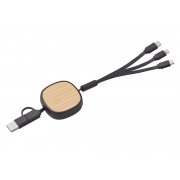 Универсальный кабель с ретрактором 3-в-1 «Retrax»