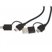 Универсальный зарядный кабель из переработанных ПЭТ и ТПЕ «Acalypha», быстрая зарядка 25 Вт