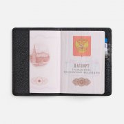 Обложка для паспорта Unison, черная