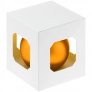 Елочный шар Finery Matt, 8 см, матовый оранжевый