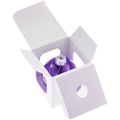 Елочный шар Finery Gloss, 8 см, глянцевый фиолетовый арт. 17662.70