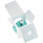 Елочный шар Finery Gloss, 8 см, глянцевый бирюзовый арт. 17662.49