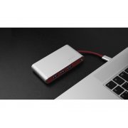 Хаб 8-в-1 Type-C «Hermes», USB 3.0 x 3, Type-C PD, HDMI, LAN, картридер