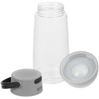 Бутылка для воды Torsta Light с колонкой и светильником, серая арт. 28888.60