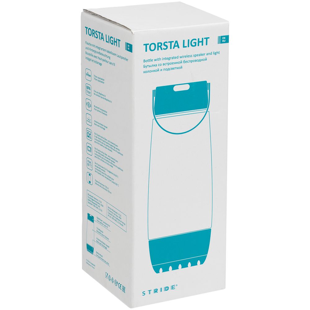 Бутылка для воды Torsta Light с колонкой и светильником, серая арт. 28888.60 Бутылка для воды Torsta Light с колонкой и светильником, серая арт. 28888.60