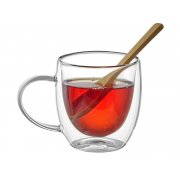 Кружка с двойными стенками на подставке с ложкой «Teatrio»