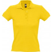 Рубашка поло женская PEOPLE 210, желтая