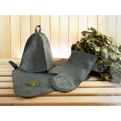 Набор для бани «Парилка», ver.2, серый арт. 20443.10