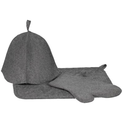 Набор для бани «Парилка», ver.2, серый арт. 20443.10