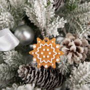 Мини-подвеска «Пряник», снежинка