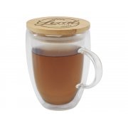 Кружка с бамбуковой крышкой «Leona»