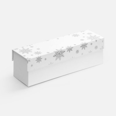 Коробка Wintry под бутылку, белая арт. 25023.60