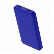Внешний аккумулятор Polus, 10000 Mah, софт-тач покрытие, синий