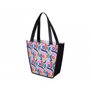 Сумка для шопинга с донной складкой и ручкой из нетканого PET материала