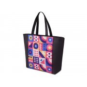 Сумка для шопинга с донной складкой и ручкой из нетканого PET материала