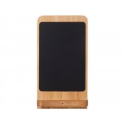 Беспроводное зарядное устройство 2-в-1 с подсветкой лого «Reedia S4», 15 Вт