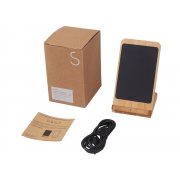 Беспроводное зарядное устройство 2-в-1 с подсветкой лого «Reedia S4», 15 Вт