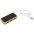 USB хаб с подсветкой лого «Reedia S5», 3*USB, 1*Type C