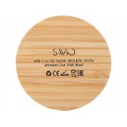 Беспроводное зарядное устройство с подсветкой лого «Reedia S3», 15 Вт