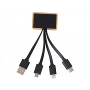 Кабель 3-в-1 с подсветкой лого «Reedia S6»