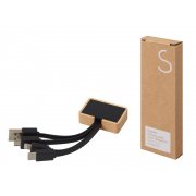 Кабель 3-в-1 с подсветкой лого «Reedia S6»