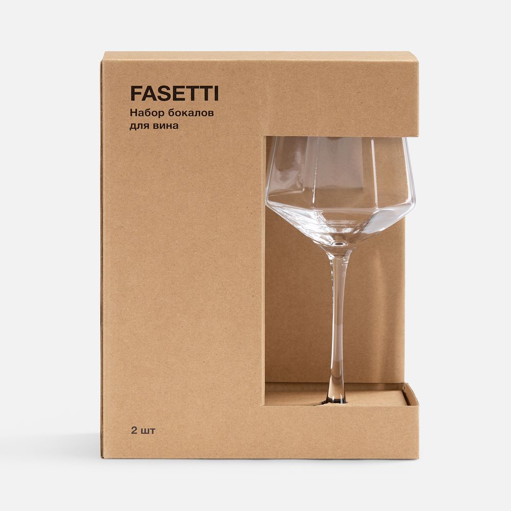 Набор из 2 бокалов для вина Fasetti арт. 18369.00 Набор из 2 бокалов для вина Fasetti арт. 18369.00