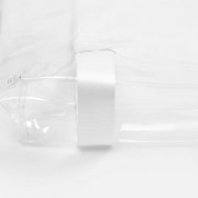 Шопер Clear Fest, ver.2, прозрачный с белыми ручками