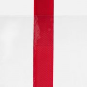 Шопер Clear Fest, ver.2, прозрачный с красными ручками