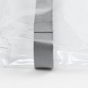 Шопер Clear Fest, ver.2, прозрачный с серыми ручками