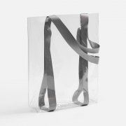 Шопер Clear Fest, ver.2, прозрачный с серыми ручками