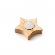 Деревянная свеча MAKA, бежевый  арт. VL1312S1511