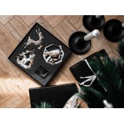 Набор елочных игрушек: Снегирь, Олень, Ель арт. 82908