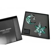 Набор елочных игрушек: Полумесяц, Снежинка арт. 82907