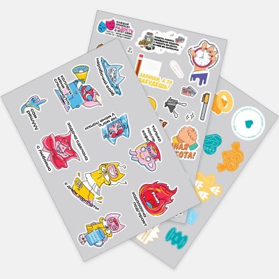 Наклейки бумажные Sticker Pack на заказ, L арт. 19939.03