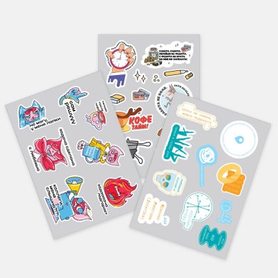 Наклейки бумажные Sticker Pack на заказ, M арт. 19939.02