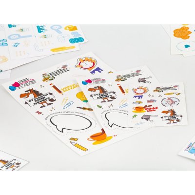 Наклейки бумажные Sticker Pack на заказ, S арт. 19939.01